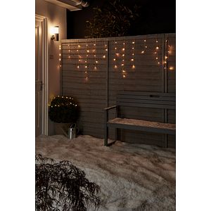 Perdea de lumini LED UOSF2206, 720 leduri, 35.95m, iluminat alb cald