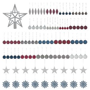 Set globuri brad Midnight Dreams, 100 bucati, multicolor