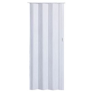 Usa interior Acordeon, fara geam, reversibila, PVC, 83 x 203 cm, stejar alb