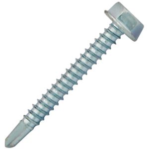 Surub autoforant, cap inecat, DIN 7504K, 4.8 x 22 mm, SW8, ZA, vrac