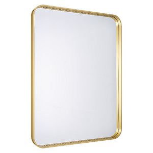 Oglinda dreptunghiulara baie GOODHOME, 60 x 80 cm, sticla si aluminiu, auriu