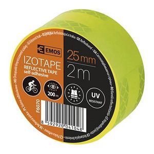 Banda adeziva reflectorizanta 2.5 cm x 2 m Galben  Emos
