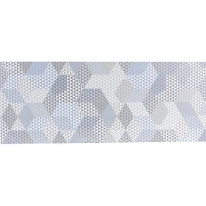 Faianta decor interior Peonia, azul, 20 x 50 cm, suprafata 1.4 mp