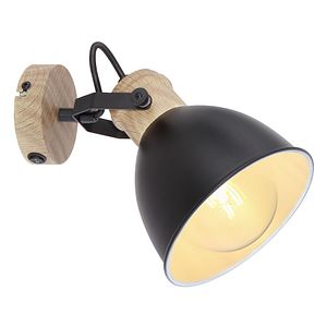 Spot negru, metal, 150X185 mm, 40W  Globo