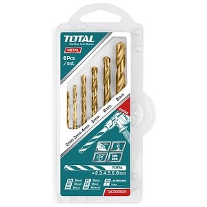 Set burghie pentru metal HSS: 6 buc  TOTAL