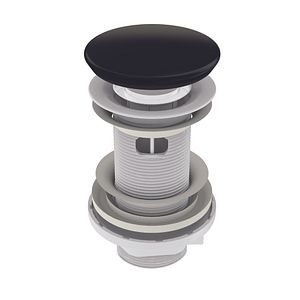 Ventil WIRQUIN quick-clack cu preaplin, dop ceramic, negru