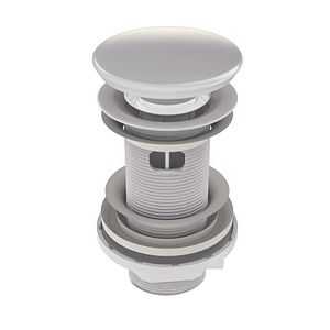 Ventil WIRQUIN quick-clack cu preaplin, dop ceramic, L 100 mm, alb