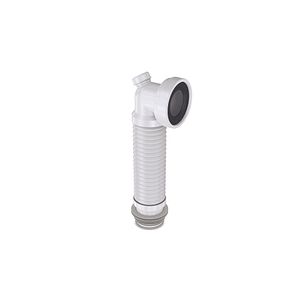 Racord WC rigid-extensibil cu mason Wirquin Essentials 70950177, polipropilena, D 100/40 mm, 46 cm, alb