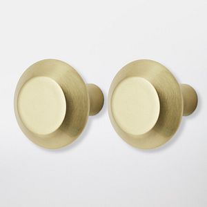 Set butoni GOODHOME Nucusoara, aluminiu, 3.2 cm, auriu, 2 bucati