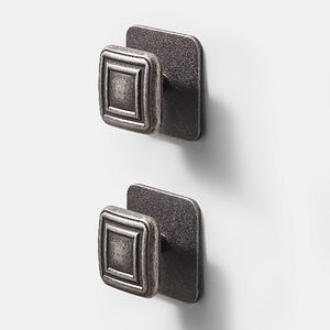 Set 2 manere tip buton pentru bucatarie GOODHOME Pindur, 4.5 cm, aliaj de zinc, argintiu