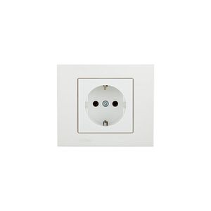 Priza Schuko Ovivo Grano, 16A, ABS, alb