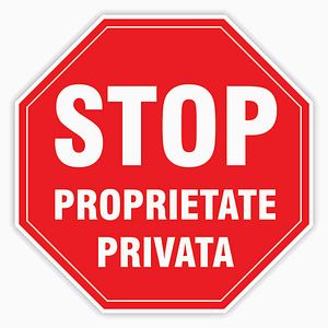Indicator proprietate privata, Pvc 2Mm