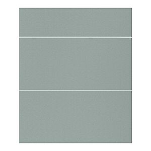 Front usa 3 sertare GOODHOME Stevia, PAL si MDF, 60 x 71.5 x 1.8 cm, verde