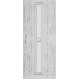 Usa interior Klaro, cu geam, stanga, MDF, 78 x 206 cm, gri stejar