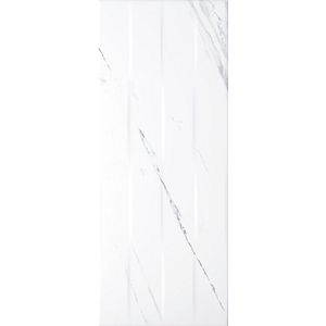 Faianta KAI Elada Stripes, alb, 20 x 50 cm, grosime 9 mm, 1.3 mp/cutie