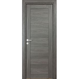 Usa interior Kira, fara geam, reversibila, MDF, 68 x 203 cm, negru