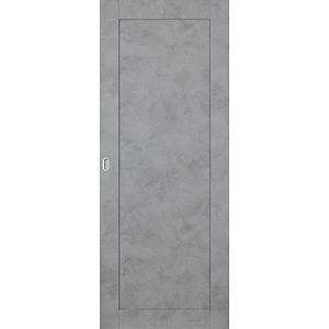 Usa interior Mod, fara geam, reversibila, MDF, 81.5 x 207 cm, gri inchis