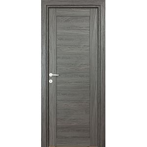 Usa interior Tisa, fara geam, reversibila, MDF, 68 x 203 cm, negru