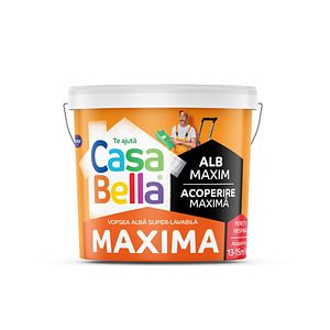 Vopsea lavabila interior Casabella Max Superlav POLICOLOR, 8.5L, alb