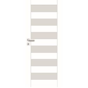 Usa interior Trame, cu geam, dreapta, MDF, 68 x 206 cm, alb