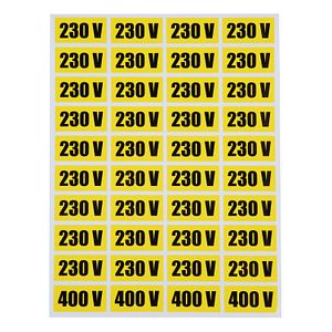 Indicator / Semn ptr Priza 230V 400V, Autocolant Creative Design