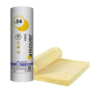 Vata minerala de sticla 10,8 mp, 0,034 W/mK, 450 x 120 x 5 cm Isover