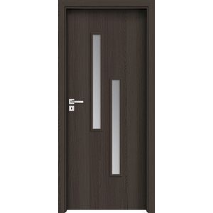 Usa interior INVADO Strada, cu geam, dreapta, MDF, 64.4 x 204 cm, antracit