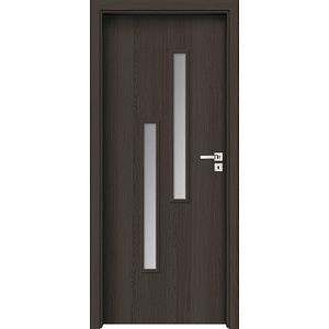 Usa interior INVADO Strada, cu geam, stanga, MDF, 84.4 x 204 cm, antracit