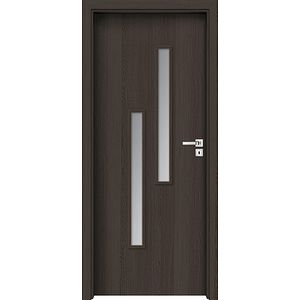 Usa interior INVADO Strada, cu geam, dreapta, MDF, 84.4 x 204 cm, antracit