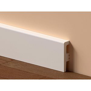 Plinta Apatit, polimer, 220 x 6 x 1.6 cm, alb