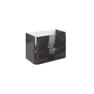 Set masca si lavoar Savinidue Geos, suspendat, 82 x 48 x 68 cm, antracit