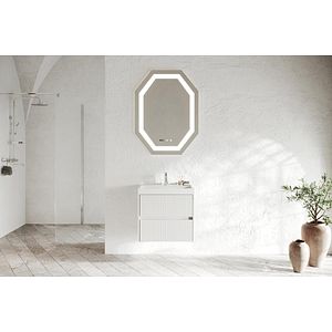 Set masca si lavoar Savinidue Portofino, suspendat, 60 x 40 x 55 cm, alb