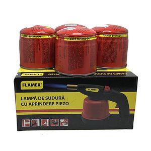 Set Lampa gaz Flamex, 4 butelii 190 g