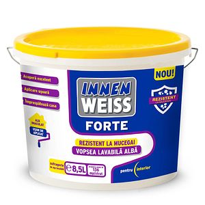 Vopsea lavabila Innenweiss Forte, 8.5L, alb