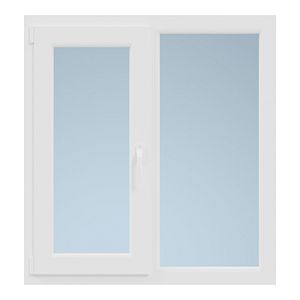 Fereastra termopan FORTIA, PVC, 4 camere, 100 cm x 136 cm, deschidere stanga, alb