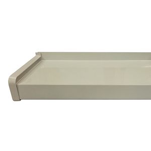Glaf exterior BRAVO, aluminiu, 150 x 22.5 cm, alb