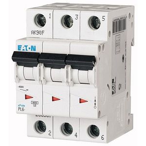 Disjunctor Eaton PL6-C20/3, 3P, 20A, 6Ka, C