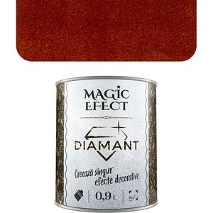 Vopsea cu efect de dune de nisip Magic Effect Diamant, rosu, 0.9L
