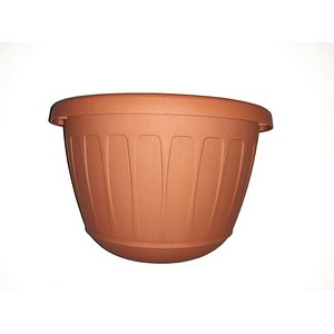 Ghiveci flori HARPLAST, D 26 cm, maro