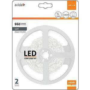 Banda LED AVIDE, 4.8W, 960lm, 4000K, IP20, 2m