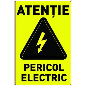 Indicator Pericol Electric, 30x20 cm