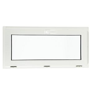 Fereastra termopan FENSTERWELT, PVC, 4 camere, 116 x 56 cm, deschidere oscilanta in jos, alb