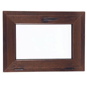 Fereastra termopan FENSTERWELT, PVC, 6 camere, 76 x 56 cm, deschidere oscilanta in jos, nuc
