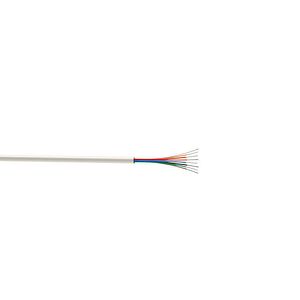 Cablu alarma interfata, 8 fire x 0.6 mm, alb