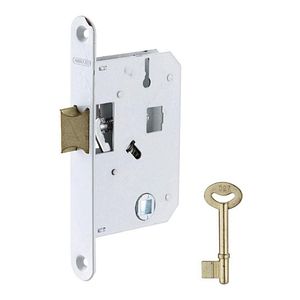 Broasca incastrata usa interior THIRARD, 43x72 mm, cheie, alb