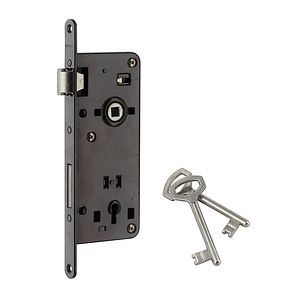 Broasca incastrabila THIRARD, cu cheie, 43 x 90 mm, negru
