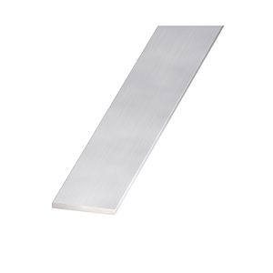 Bara plata, aluminiu eloxat, 20 x 2mm, 2m