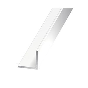 Cornier aluminiu, alb, 15mm x 15mm, 2m