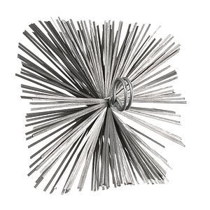 Arici curatare burlane soba, patrat din otel, 250 x 250 mm