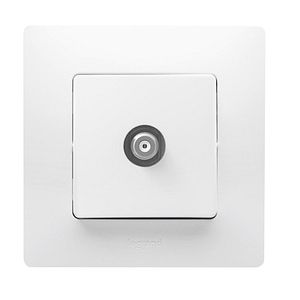 Priza TV LEGRAND Niloe 396461, model tata, montaj incastrat, alb